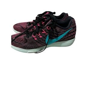 Nike Lunartempo 2‎ Pink & Black Running Shoe Sneaker 818098-603 Size 5 EUC 2016